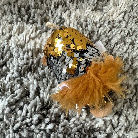 Ty Regal Flippables Sequin Teeny Beanie Boo Gold Lion - Picture 7 of 11